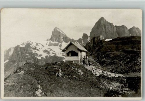 6463 Bürglen UR Foto AK Kirche Kapelle Kinzingpass