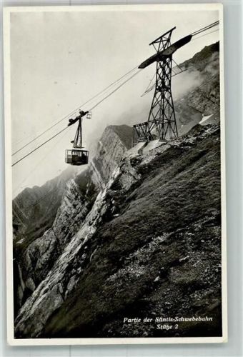 Säntis Foto AK Seilbahn