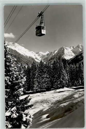 7250 Klosters - Schwebebahn Gotschnagrat Parsenn Silvrettagruppe Winter