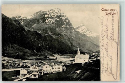 7435 Splügen 1906 - Kirche