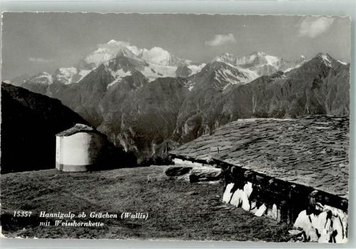 3925 Grächen 1981 Foto AK Hannigalp