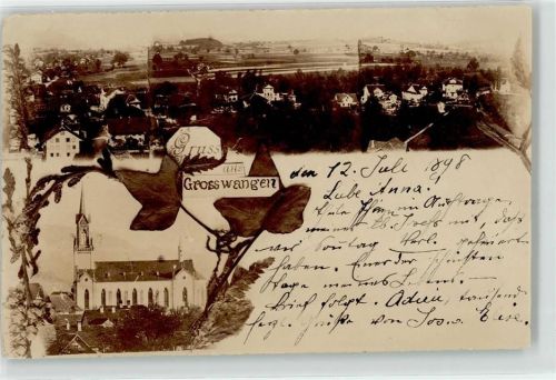 6022 Grosswangen 1898 - Kirche