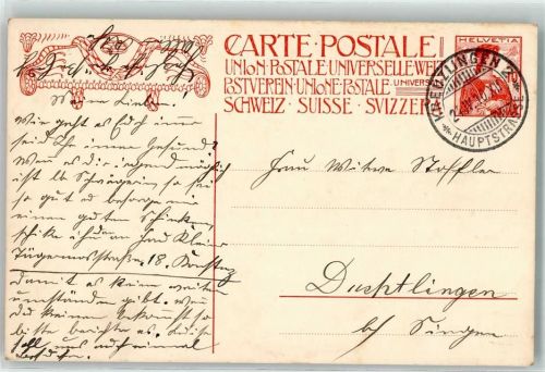8280 Kreuzlingen 1910 Privatganzsache