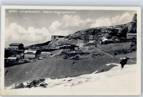3823 Eigergletscher 1930 - Jungfraubahn Bahnhof