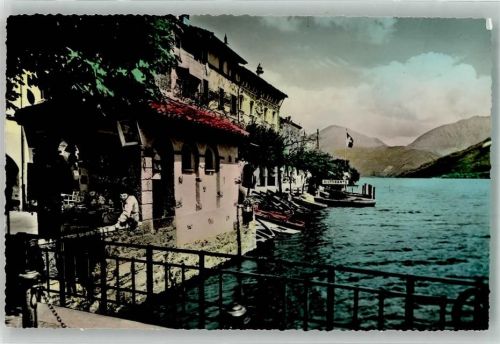6922 Morcote 1958 Foto AK Gasthaus lago di Lugano