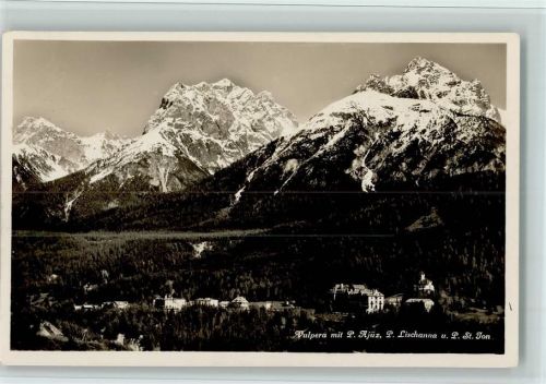 7550 Scuol Schuls - Vulpera mit P. Ajüz P. Lischanna P. St. Jon