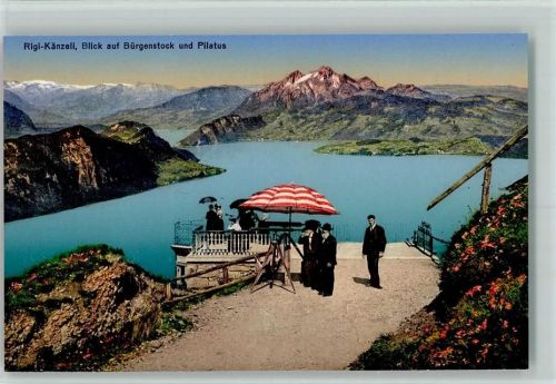 Rigi Känzeli - Rigi-Känzeli Blick auf Bürgenstock und Pilatus
