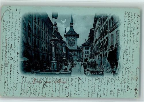 3000 Bern Berne 1899 Mondschein Brunnen