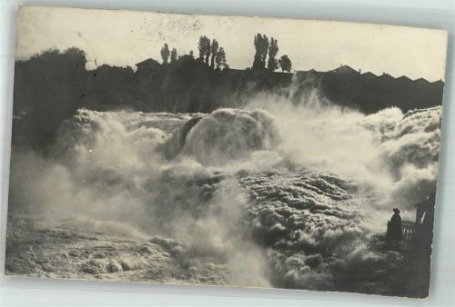 Laufen Rheinfall Motiv Schweiz 1913 Foto AK