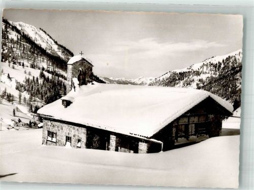 9497 Malbun 1956 Winter Kirche Kapelle