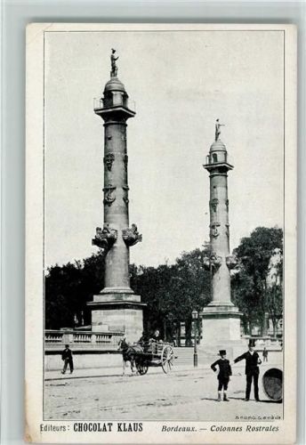 Bordeaux Colonnes Rostrales AK Klaus Schokolade