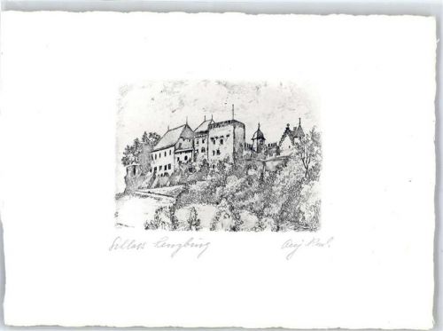 5600 Lenzburg Radierung Schloss