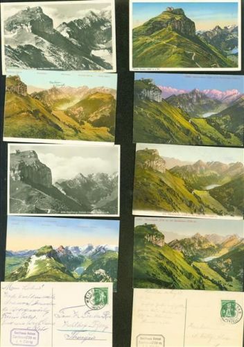 Hoher Kasten Kleinposten bis 20 Lot mit 13 AK