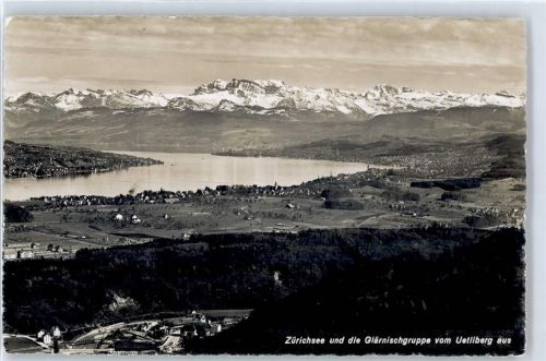 8000 Zürich - Blick vom Uetliberg, Zürichsee, Glärnischgruppe