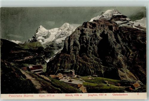 3825 Mürren - Eiger Mönch Jungfrau Gletscherhorn