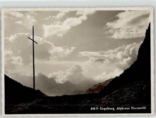 6390 Engelberg - Alptkreuz Herrrenrüti Feldpost Infanterieschule 4.Division