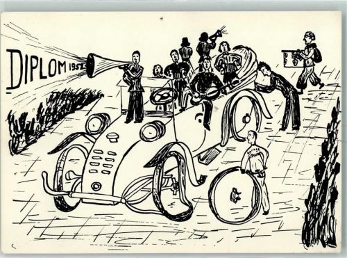 Gebrauchsspuren Diplom 1952 AK