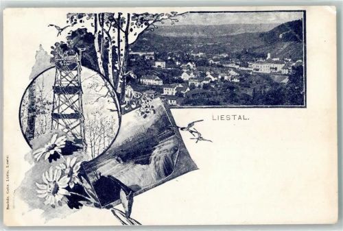 4410 Liestal 1899 - Aussichtsturm Wasserfall im Kessel