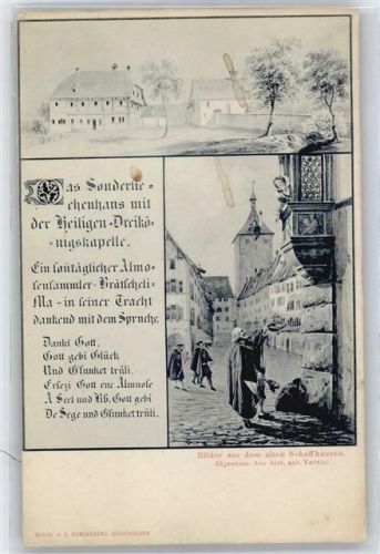 8200 Schaffhausen Sciaffusa - Straßenpartie, Text