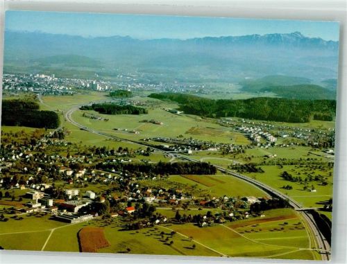 9542 Münchwilen TG Foto AK Fliegeraufnahme Fabrik Sutter Ag