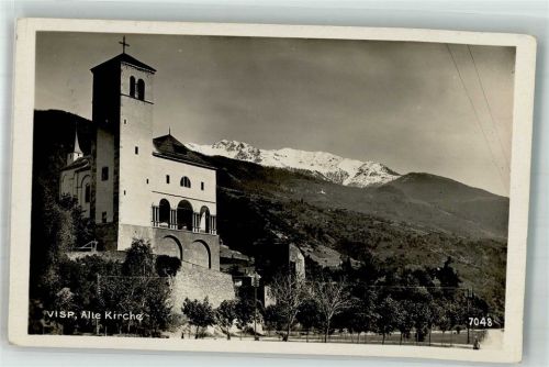 3930 Visp Viège Foto AK Alte Kirche