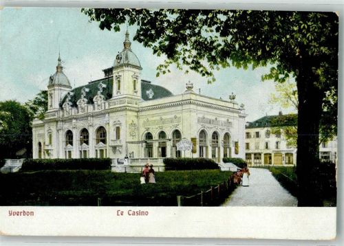 1400 Yverdon-les-Bains 1903 Foto AK Gasthaus le Casino