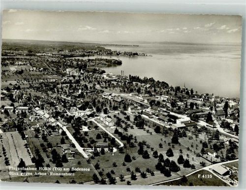 9326 Horn 1961 Foto AK Fliegeraufnahme