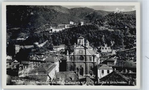 6500 Bellinzona Monti di Ravecchia - Kirche, Castello Svitto, Castello Unterwalden AKU2