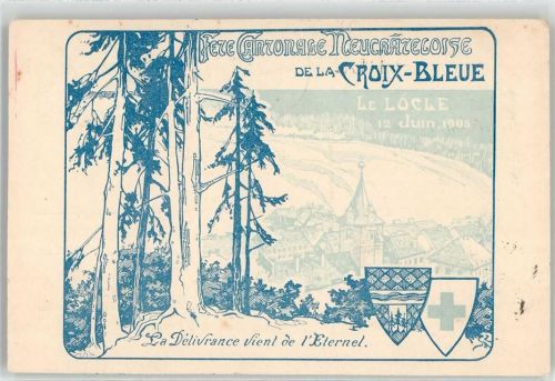 2400 Le Locle 1905 Lithographie