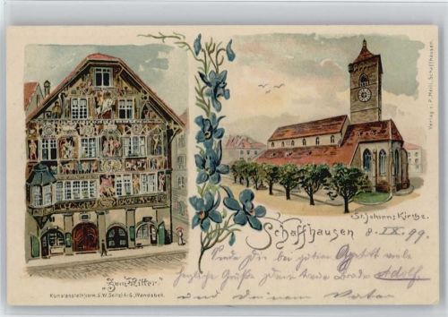 8200 Schaffhausen Sciaffusa - 1899 St. Johans Kirche zum Ritter