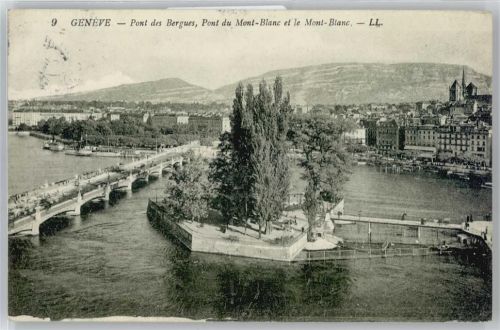 1200 Genève Genf - Insel, Brücke, Teilansicht AKU2