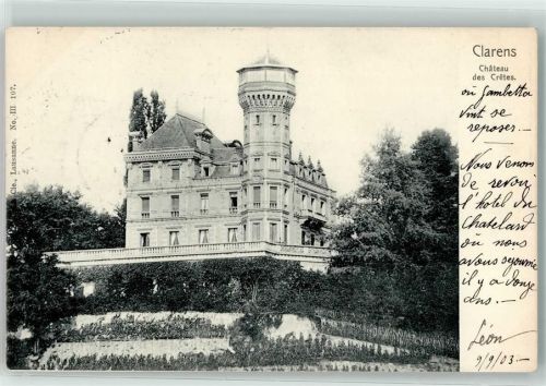 1815 Clarens 1903 - Chateau des Cretes