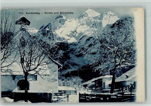 3718 Kandersteg - Kirche Blümlisalp Winter