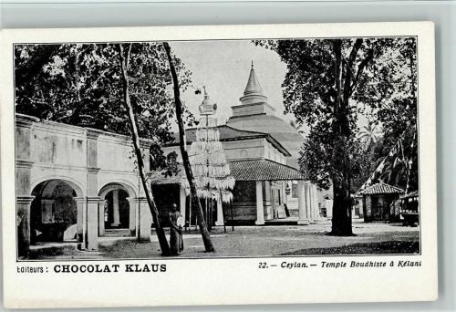 Ceylon Nr. 22 - Völkerkunde - Tempel Boudhiste a Kelani Klaus Schokolade