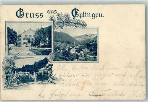 4458 Eptingen Gebrauchsspuren Pension Thommen Zur Linde Witwald