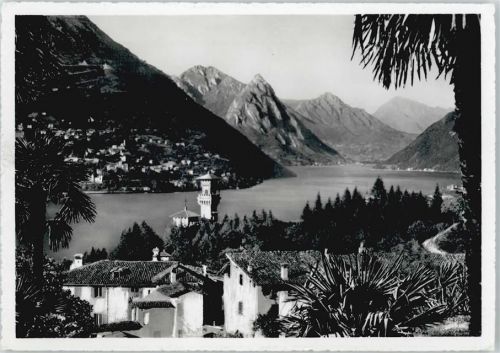 6900 Lugano - Lago di Lugano, Sfondo di Porlezza