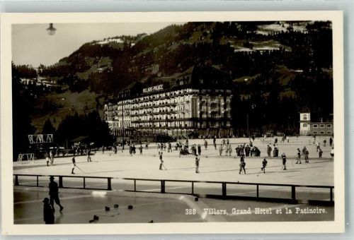 1884 Villars-sur-Ollon - Eisbahn Grand Hotel Palace Eishockey