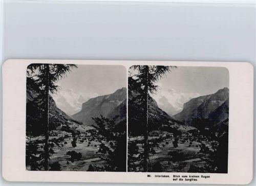 3800 Interlaken - Stereofoto format ca. 18 x 9 cm