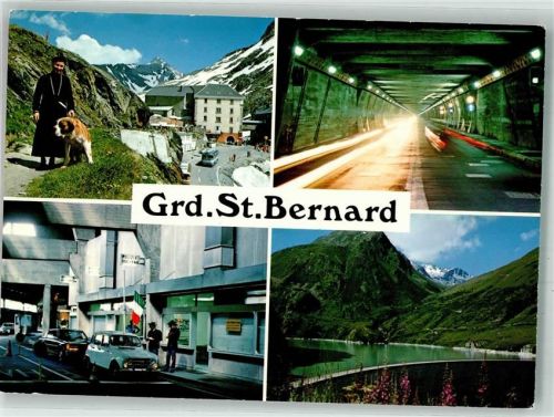 Hospiz Großer Sankt Bernhard Pass 1992 - Grenze Tunnel du Grand -Saint-Bernhard Auto