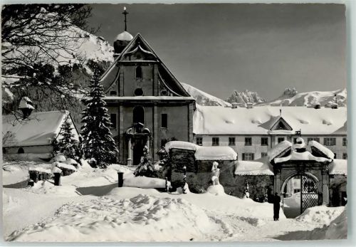 6390 Engelberg - Klosterkirche Winter