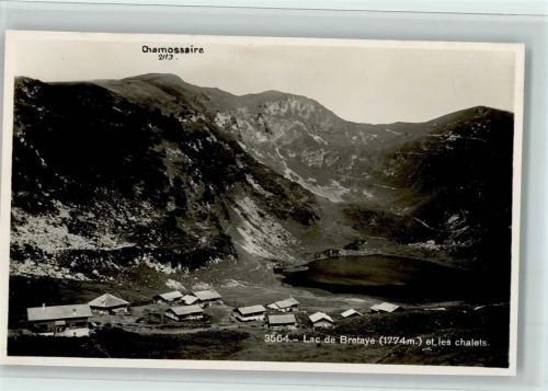 Chamossaire - Lac de Bretaye et les chalets