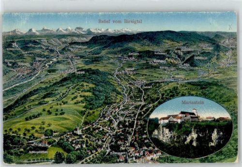 4115 Mariastein - Relief vom Birsigtal