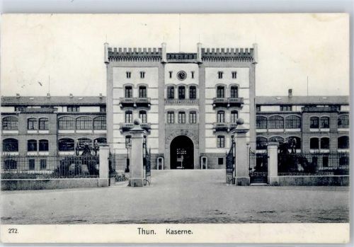 3600 Thun 1907 Lithographie Kaserne