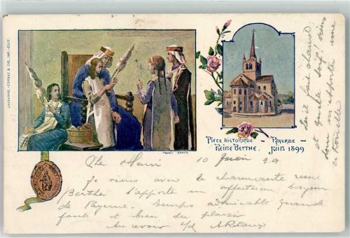 1530 Payerne 1899 - Piéce Historique Reine Berthe