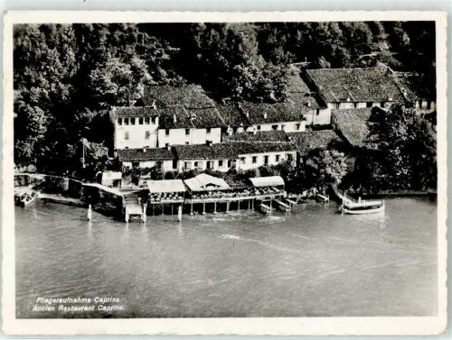 6900 Caprino Paradiso - Fliegeraufnahme Ancien Gasthaus Caprino