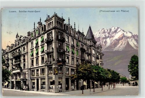 6000 Luzern Lucerne 1914 - Schiller Hotel Pilatus