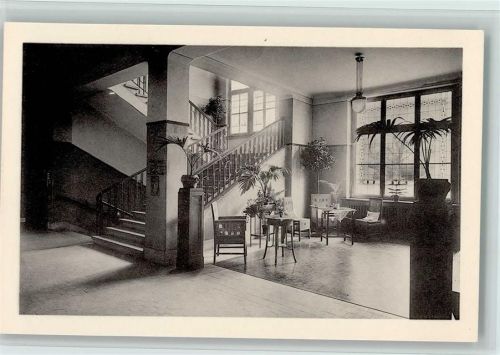 Haushaltungsschule Innenansicht, Treppenhaus Motiv Schweiz 1927