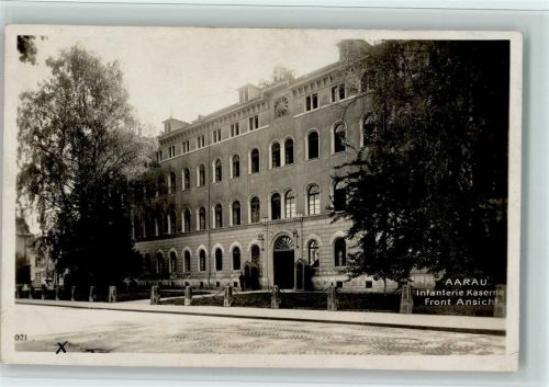 5000 Aarau 1926 - Infanterie Kaserne Front Ansicht Militärsache