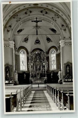 3954 Leukerbad Loèche-les-Bains - Kirche Inneres