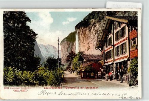 3822 Lauterbrunnen 1906 - Dorfstrasse